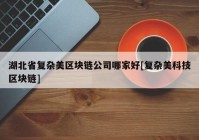 湖北省复杂美区块链公司哪家好[复杂美科技区块链]